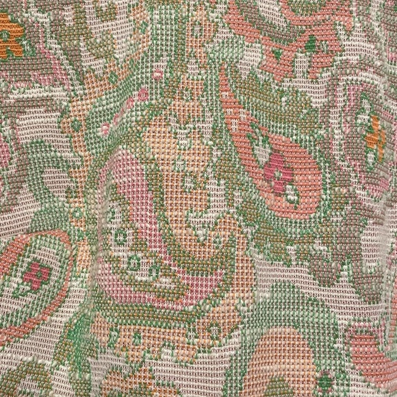 Vintage Mod Empire Waist Paisley Maxi Dress Bleeker St Jonathan Logan - Picture 12 of 12